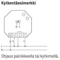 Valonsäädin/painikehimmennin EUD61NPL-230V ilman N-johdinta*Eltako New