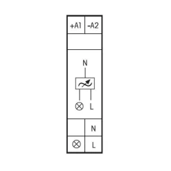 New Valonsäädin/painikehimmennin EUD12NPN-UC DIN-kiskoon Himmentimet