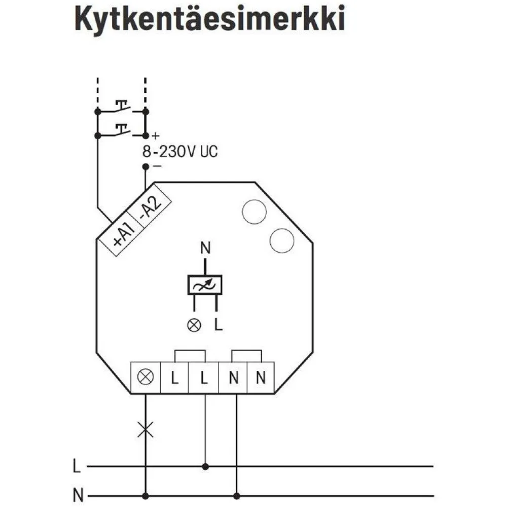 Clearance Valonsäädin/painikehimmennin EUD61NPN-UC Himmentimet