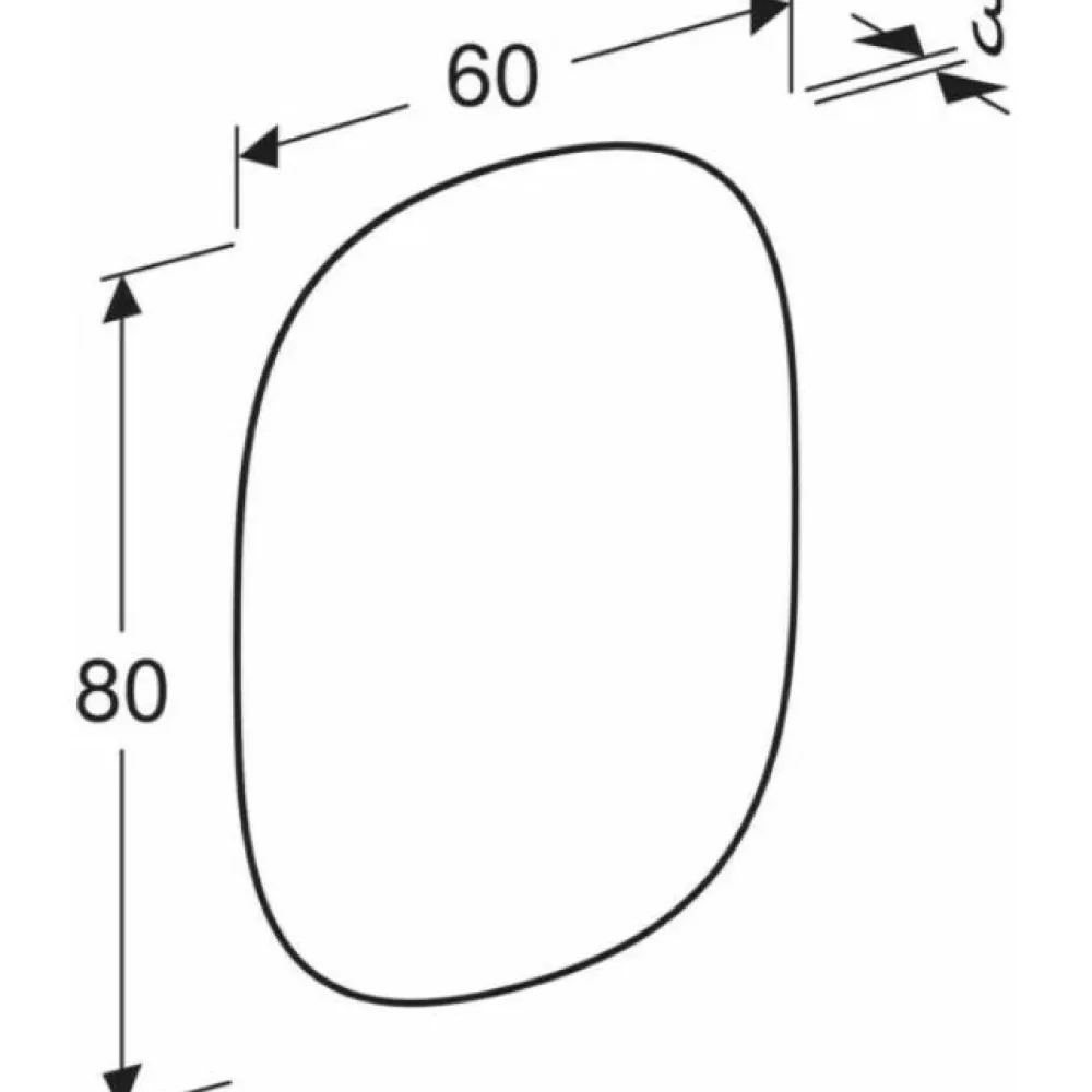Valopeili Option Oval, 600 mm*Geberit Outlet