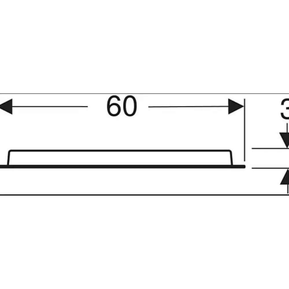 Valopeili Option Oval, 600 mm*Geberit Outlet