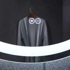 Online Valopeili ø80cm, LED edessä, säädettävä värilämpötila Kylpyhuoneen Peilit