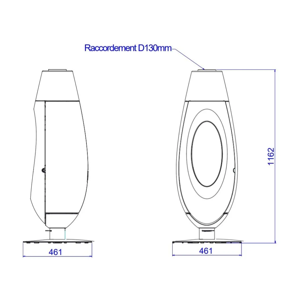 Valurautatakka Ovatio, 5kW, 137kg*Invicta Online