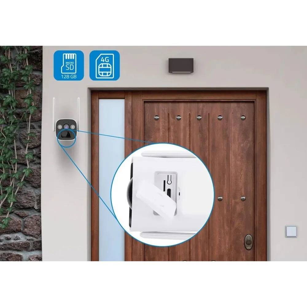 Valvontakamera Nivian Smart, 2K resoluutiolla, 4G modeemilla, akulla ja aurinkokennolla*Celotron