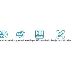 Valvontakamera Nivian Smart, 2K resoluutiolla, 4G modeemilla, suurella akulla ja aurinkokennolla, sähköisesti etänä käänneltävä*Celotron Best