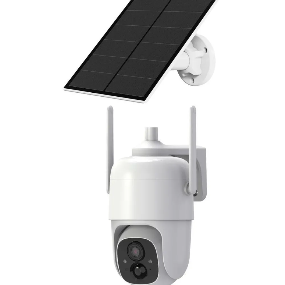 Valvontakamera VicoHome CECQ1, litiumakku 9000 mA, aurinkokenno, Wifi, liikettä automaattisesti seuraava käänneltävä malli, varoitusvalo*Celotron Hot