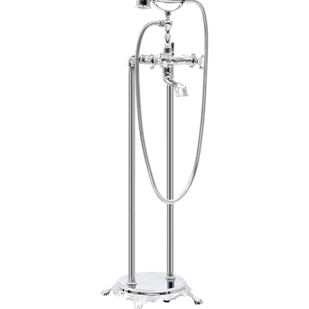 Vapaasti seisova kylpyammeen hana ruostumaton teräs 99,5 cm*FinePRICE Discount