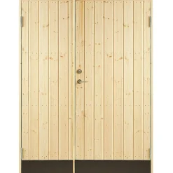 Varaston ovi 10° suora paneeli 130x190cm sis. 2kpl ovisalvat*JABO Hot