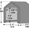 Online Varastoteltta Original, 3.5m², harmaa Pressutallit