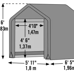 Online Varastoteltta Original, 3.5m², harmaa Pressutallit