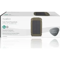 Varavirtalähde aurinkopaneelilla WCPBK80GN, 8000mAh*Nedis Outlet