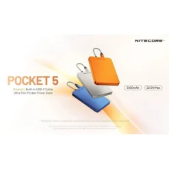Hot Varavirtalähde Pocket 5 5000mAh oranssi Aggregaatit
