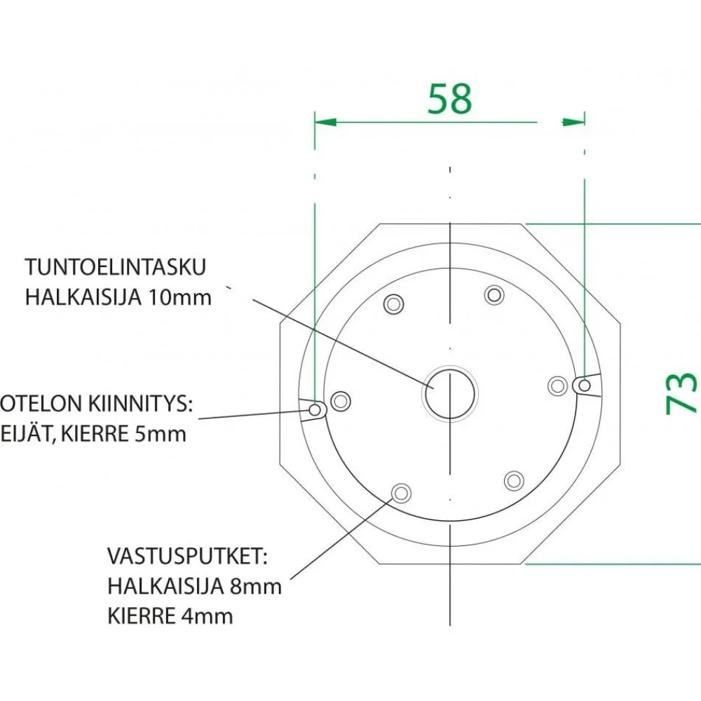 Hot Vastussauva Effekt 90PI 230/400v 625mm Lämmityslaitteiden Varusteet