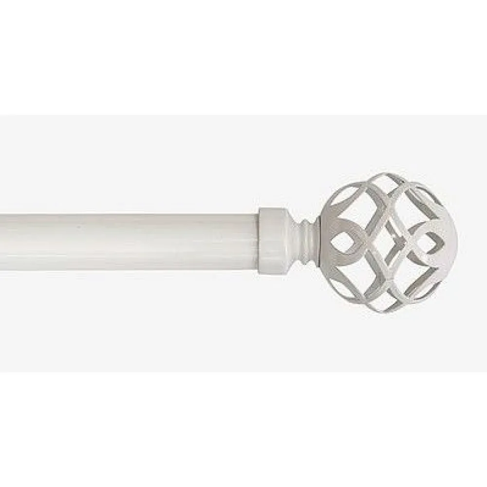 Verhotanko Smilla Ø25/28 mm 130-240 cm valkoinen*Hasta