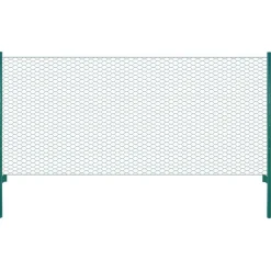 Outlet Verkkoaita tolpilla teräs 25x0.5m silmäkoko 25mm vihreä Aitaverkot