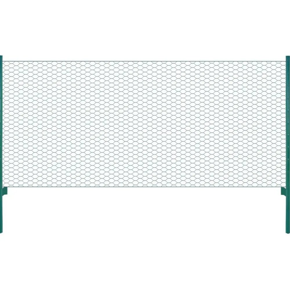 Outlet Verkkoaita tolpilla teräs 25x0.5m silmäkoko 25mm vihreä Aitaverkot