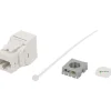 Discount Verkkoliitin Cat6 RJ45 UTP Keystone, valkoinen Sähköasennustarvikkeet
