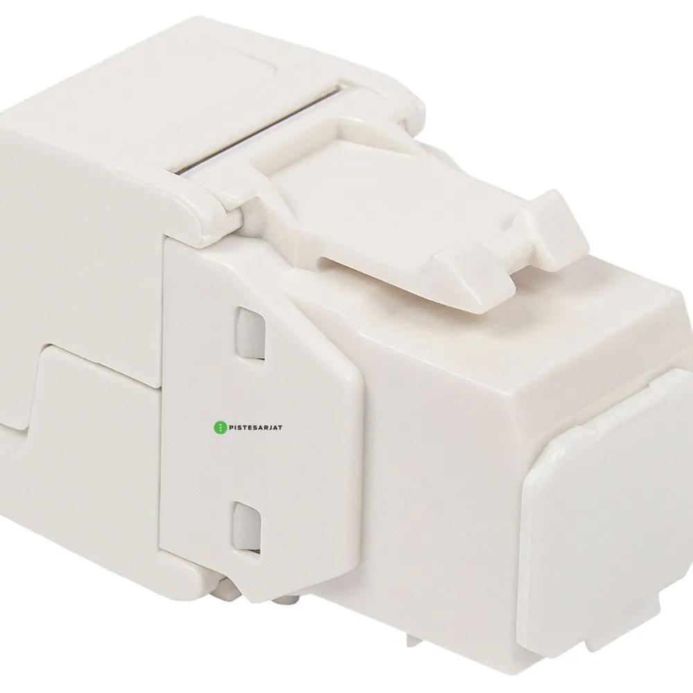 Discount Verkkoliitin Cat6 RJ45 UTP Keystone, valkoinen Sähköasennustarvikkeet