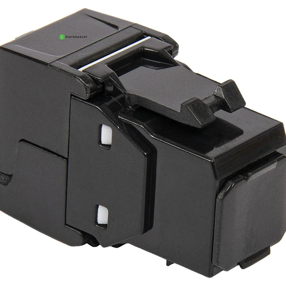 Online Verkkoliitin Cat6 RJ45 UTP Keystone, musta Sähköasennustarvikkeet