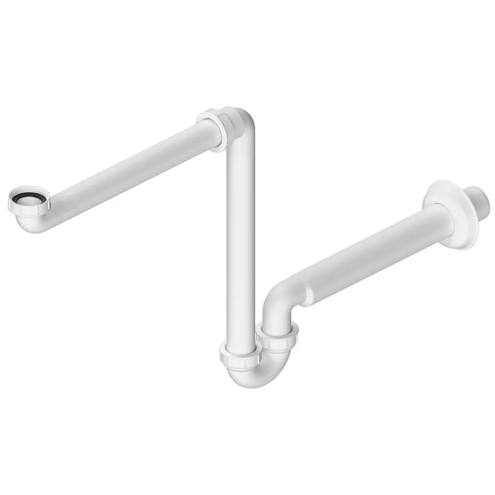 Sale Vesilukko Space Saving DN32, valkoinen Pesualtaiden Tarvikkeet