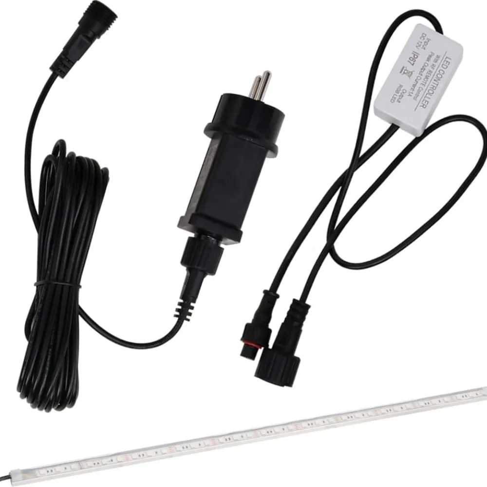 Vesiputous RGB LED-valoilla ruostumaton teräs eri kokoja*FinePRICE Clearance