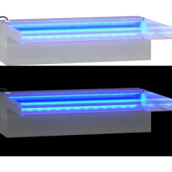 Vesiputous RGB LED-valoilla ruostumaton teräs eri kokoja*FinePRICE Clearance