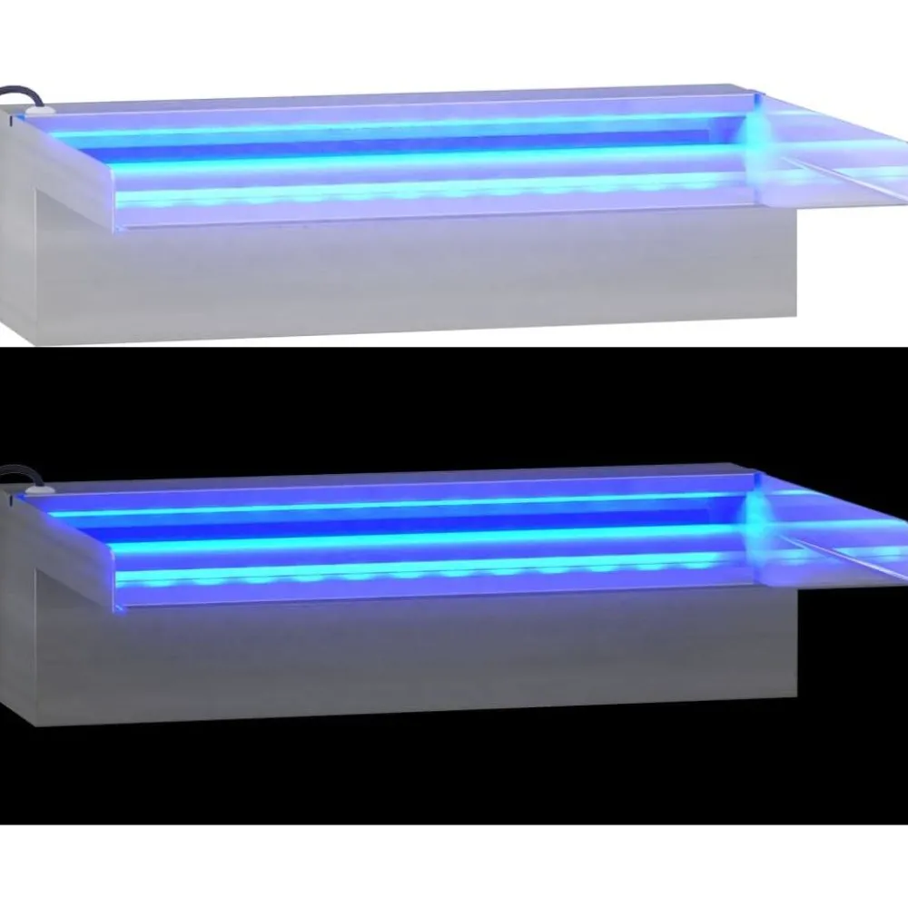 Vesiputous RGB LED-valoilla ruostumaton teräs eri kokoja*FinePRICE Clearance