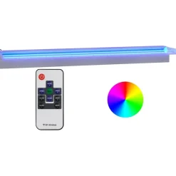 Vesiputous RGB LED-valoilla ruostumaton teräs eri kokoja*FinePRICE Clearance