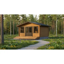 Vierasmaja V-XL, 20m², harjakatto*LP Garden