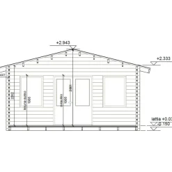 Vierasmaja V-XXL, 25m², harjakatto Aitat Ja Vierasmajat