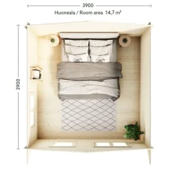 Vierasmaja 70-3 Lainio 15,2 m² Aitat Ja Vierasmajat