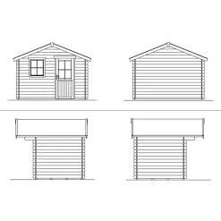 Vierasmaja Como 1 6m²*Skan Holz Clearance