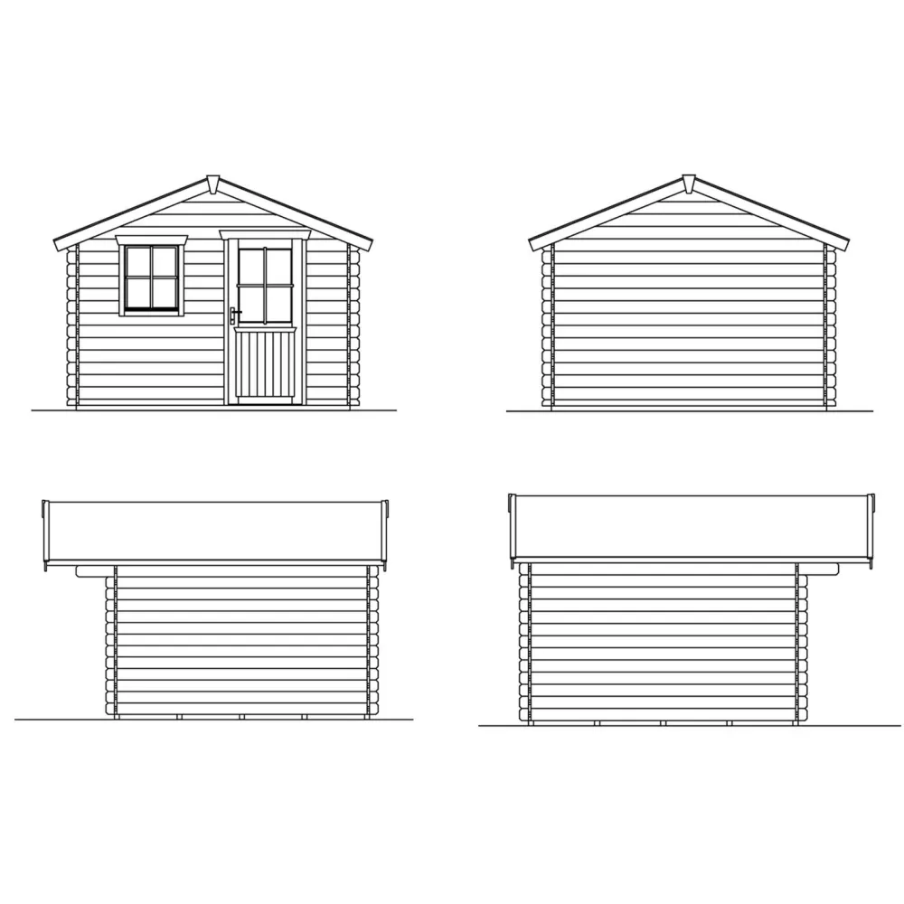 Vierasmaja Como 3 9m²*Skan Holz Sale