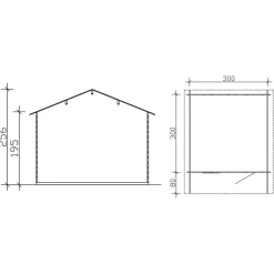 Vierasmaja Como 3 9m²*Skan Holz Sale