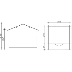 Vierasmaja Faro 2 7,5m²*Skan Holz Discount