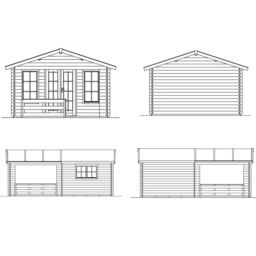Discount Vierasmaja Holmestrand 11,4 + 11,8 m² Kesämökit