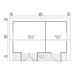 Hot Vierasmaja Annika, 13.44m² Aitat Ja Vierasmajat