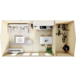 Vierasmaja varastolla 612 Kumpunen 18 m²*Luoman Lillevilla Discount