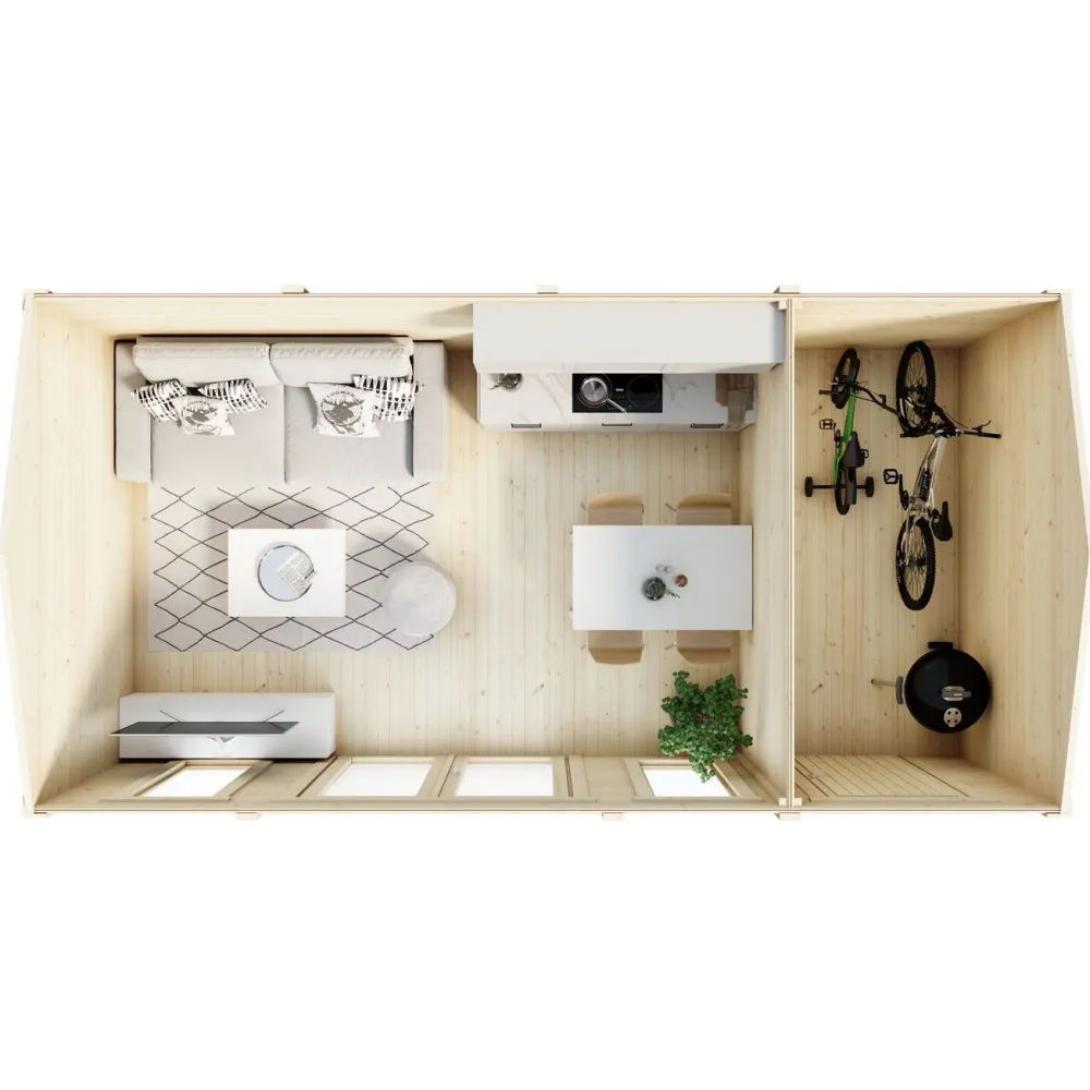 Vierasmaja varastolla 612 Kumpunen 18 m²*Luoman Lillevilla Discount