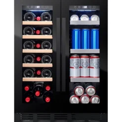 Best Viini- ja olutkaappi Arctic Collection 60 Duo, musta Kylmälaitteet