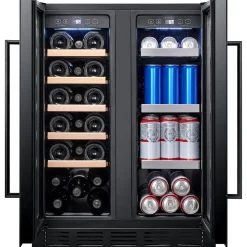 Best Viini- ja olutkaappi Arctic Collection 60 Duo, musta Kylmälaitteet