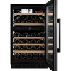 Viinikaappi WineCave 800 50D Fullglass WCD50FGB-800, 49.5cm, 2 lämpötila-aluetta, integroitava, musta*mQuvée Discount