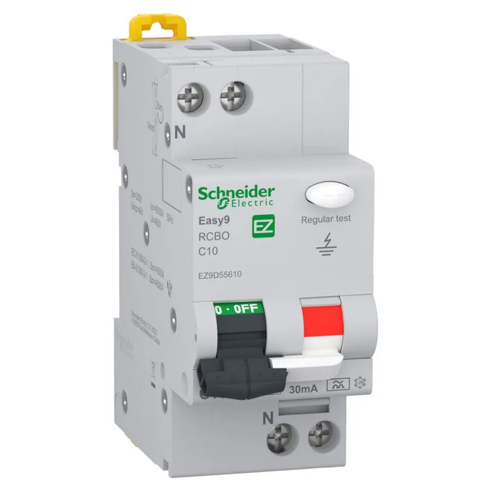 Vikavirtajohdonsuojakatkaisija Easy9 RCBO 2C10 30 mA*Schneider Electric Online
