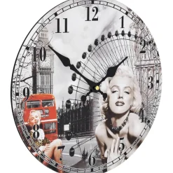 Vintagetyylinen seinäkello marilyn monroe 30 cm*FinePRICE Discount