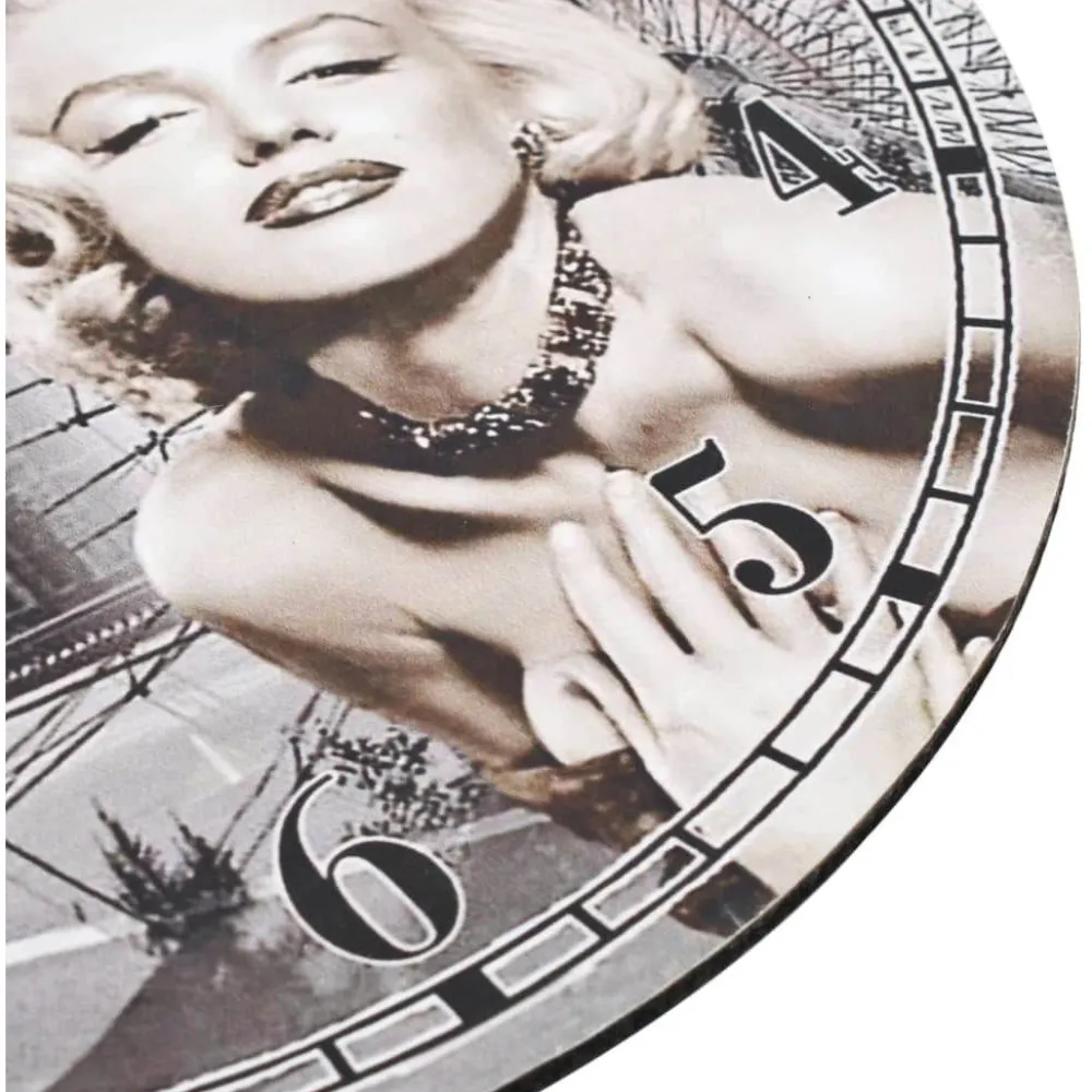 Vintagetyylinen seinäkello marilyn monroe 30 cm*FinePRICE Discount