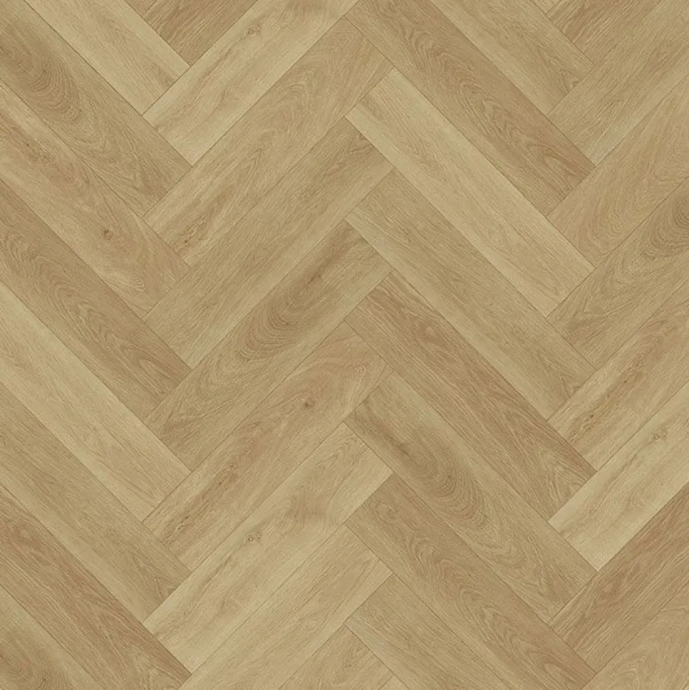Best Vinyylilankku Check One Herringbone 2074H Prenzlau Oak, vaaleanruskea, integroitu askeläänieriste Komposiittilattiat