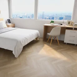 Best Vinyylilankku Check One Herringbone 2074H Prenzlau Oak, vaaleanruskea, integroitu askeläänieriste Komposiittilattiat