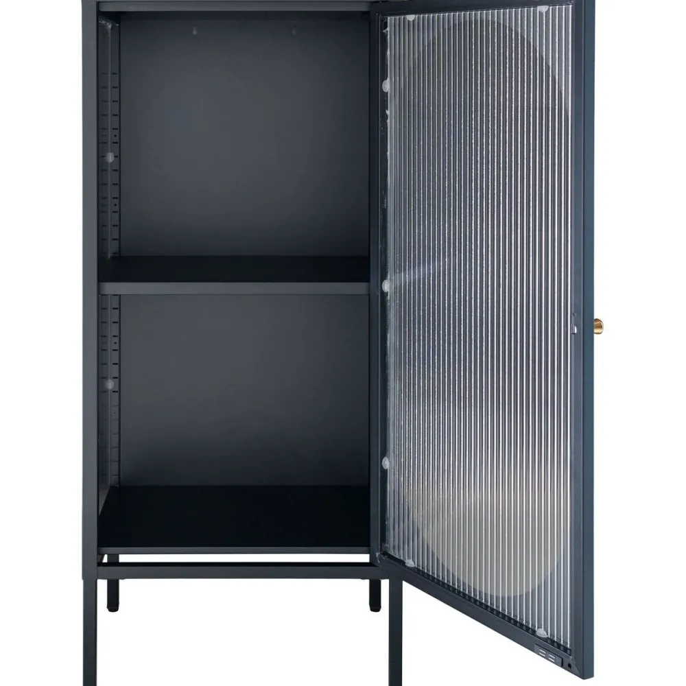 New Vitriini Adelaide, 50x35x110cm, musta Vitriinit
