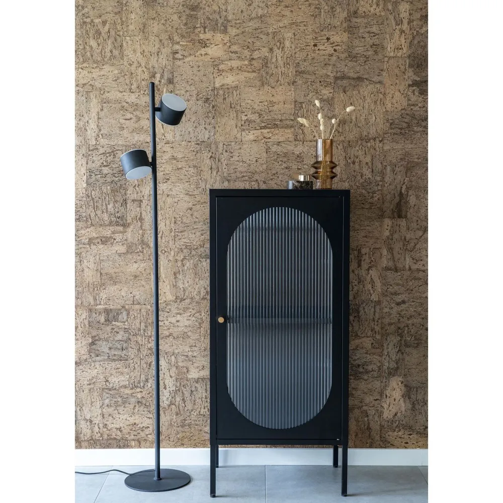 New Vitriini Adelaide, 50x35x110cm, musta Vitriinit