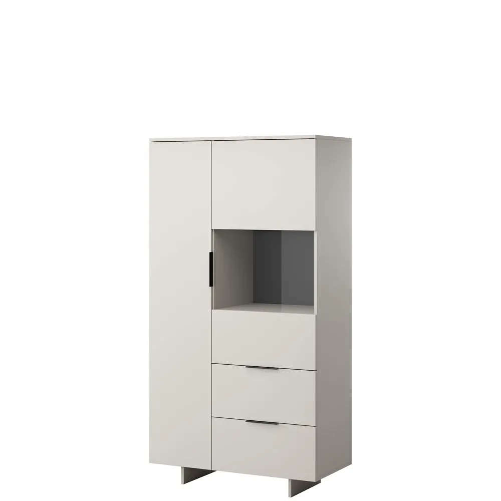Vitriinikaappi ALMA, beige (2323) Vitriinit